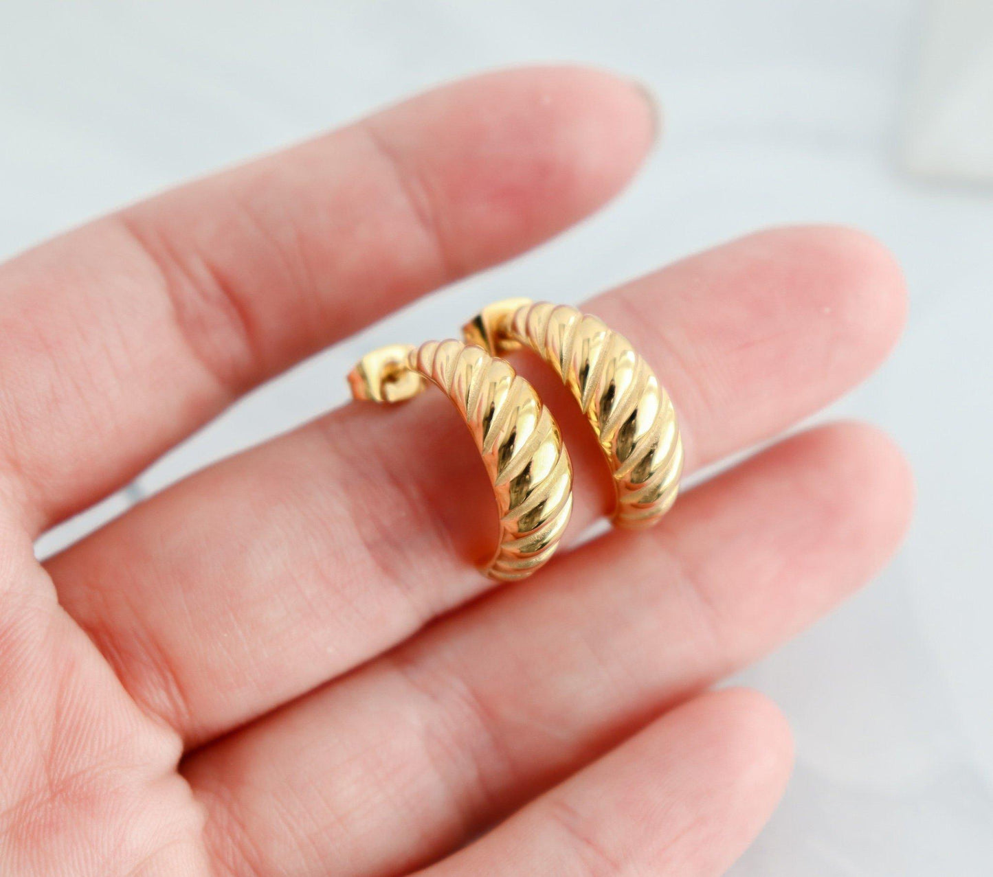 Open Croissant Earrings