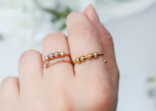 One Loop Bead Fidget Ring