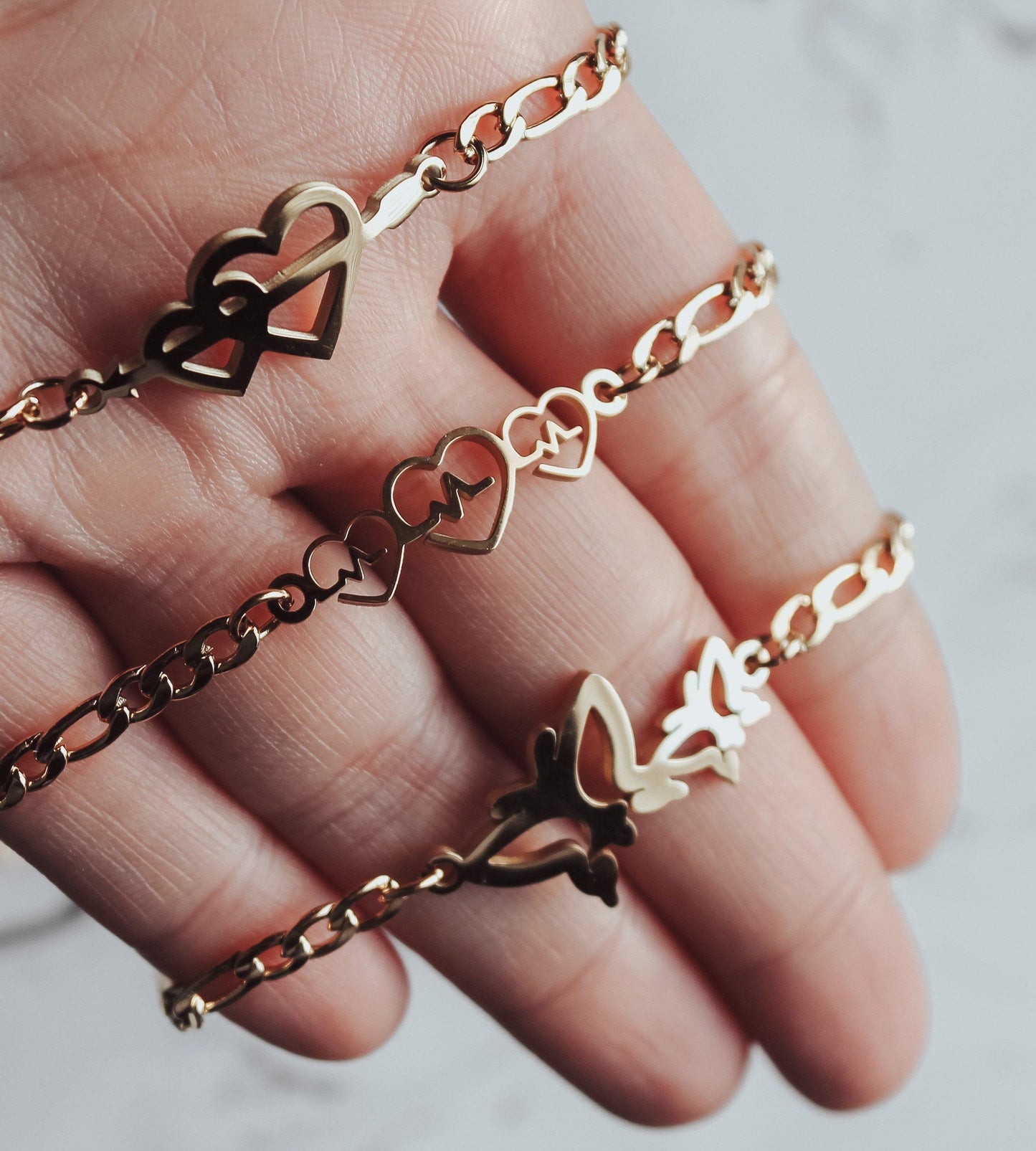 Linked Hearts Bracelet