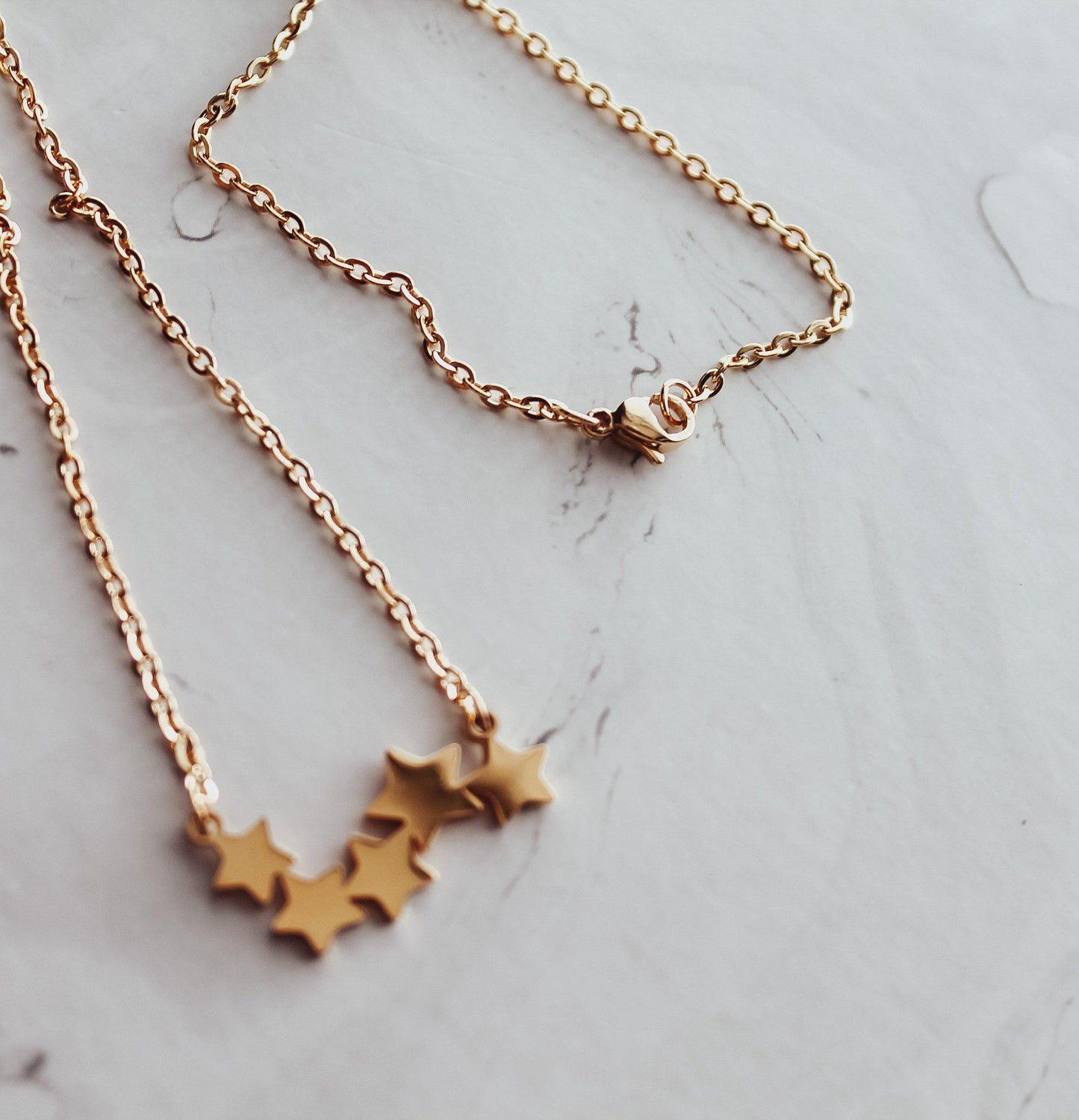 Five Stars Pendant Necklace