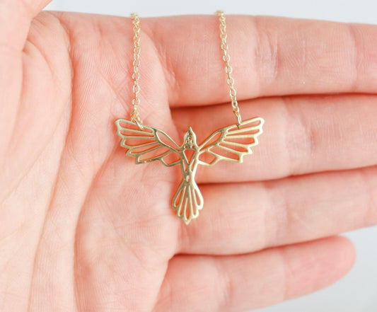 Geometric Eagle Necklace