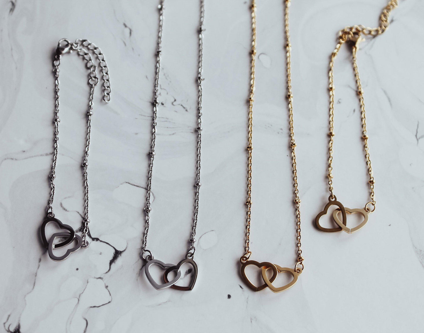 Interlocked Hearts Bracelet