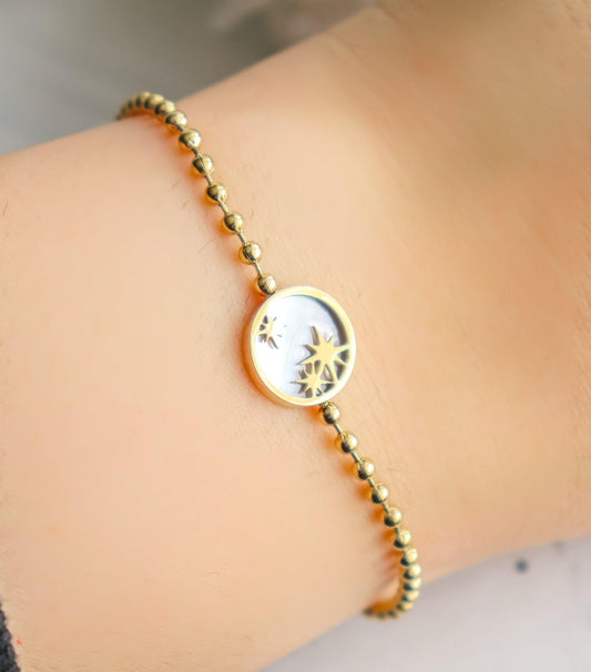 Pearl Sun Chain Bracelet