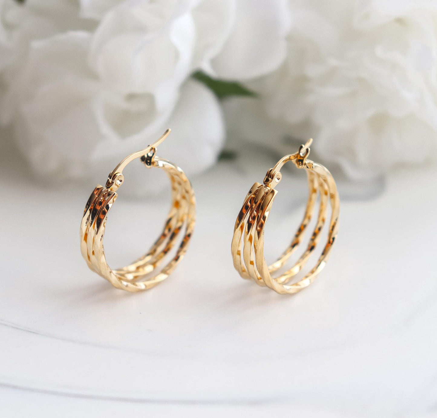 Layered Twist Earring