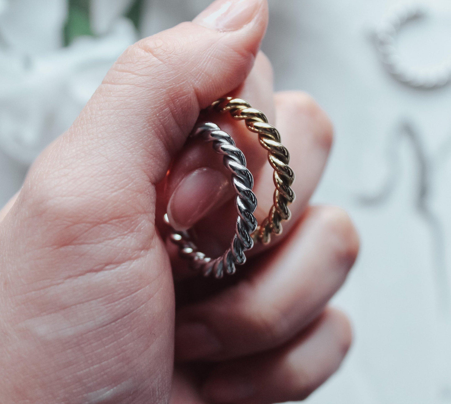 Thick Twist Hoop Earring