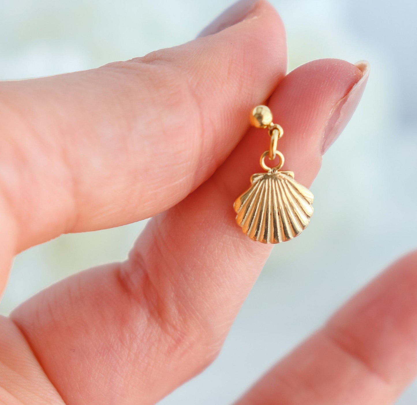 Seashell Sunburst Earrings