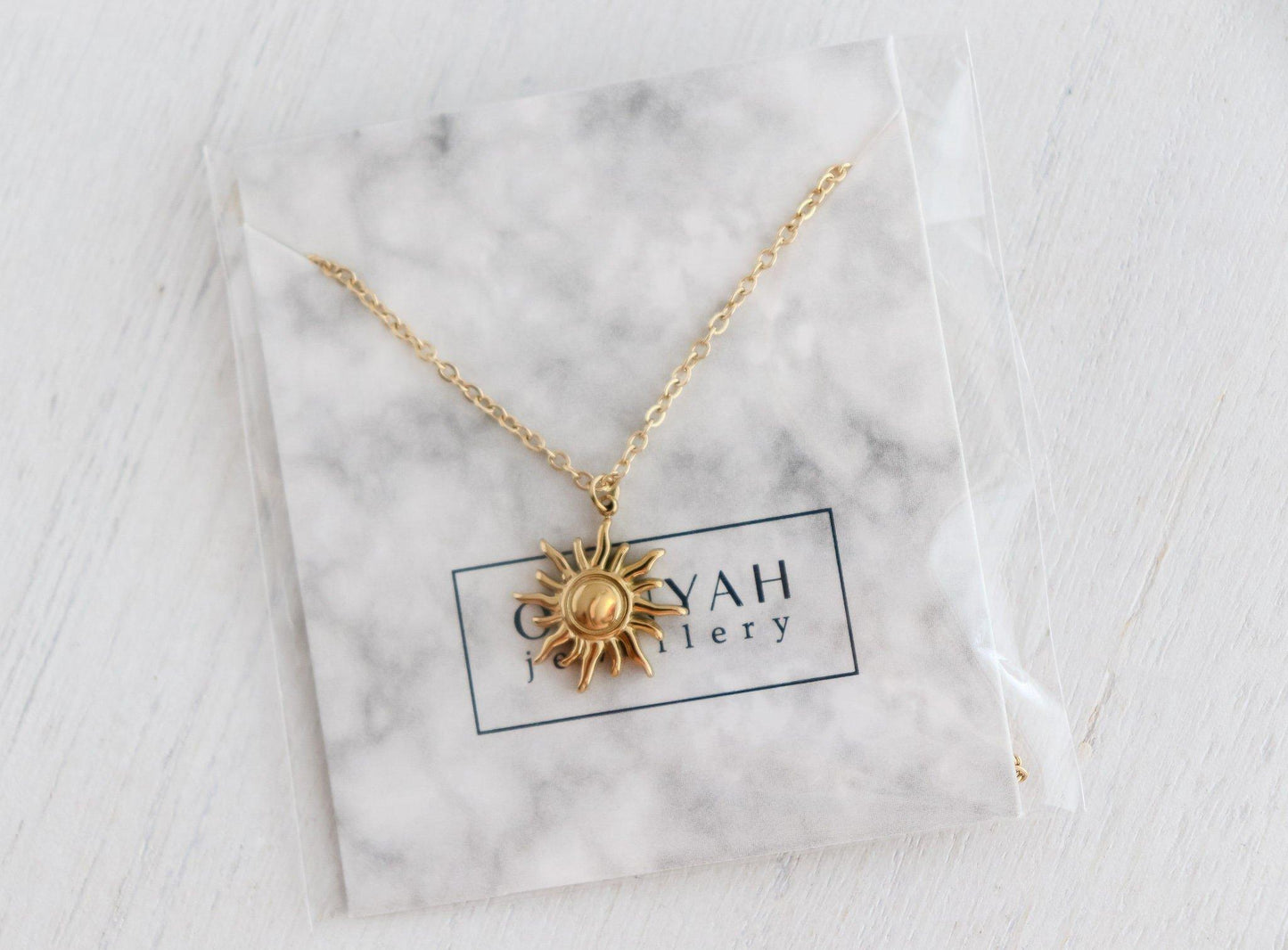 Raised Sun Necklace