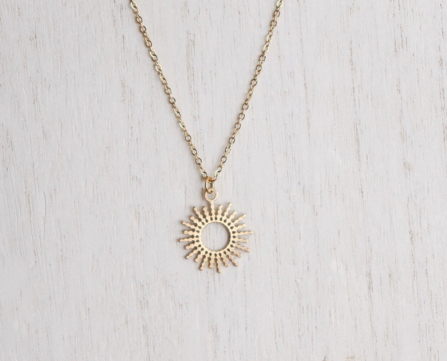 Dotted Sun Necklace