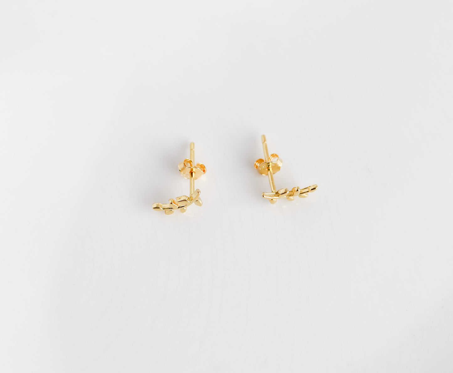 Olive Branch Mini Stud Earrings