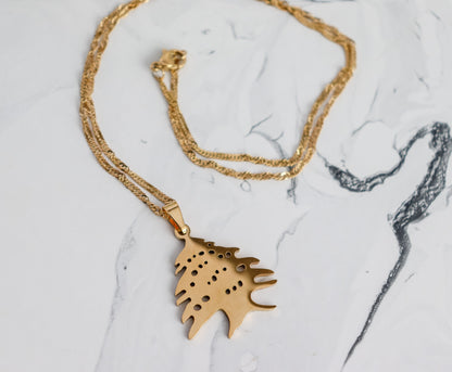 Lebanon Cedar Tree Necklace