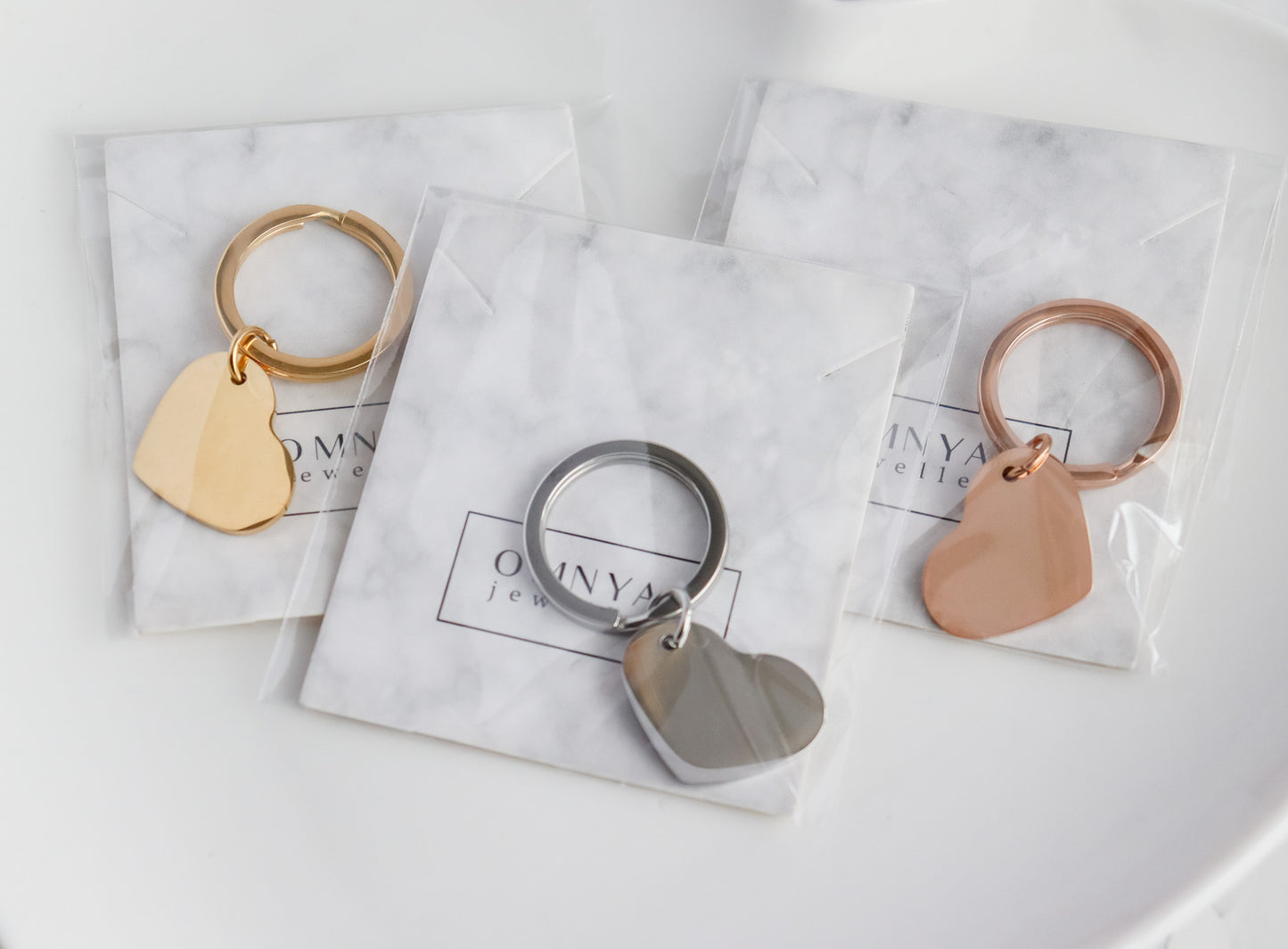 Personalisable Heart Keychain