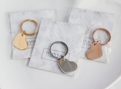 Personalisable Heart Keychain