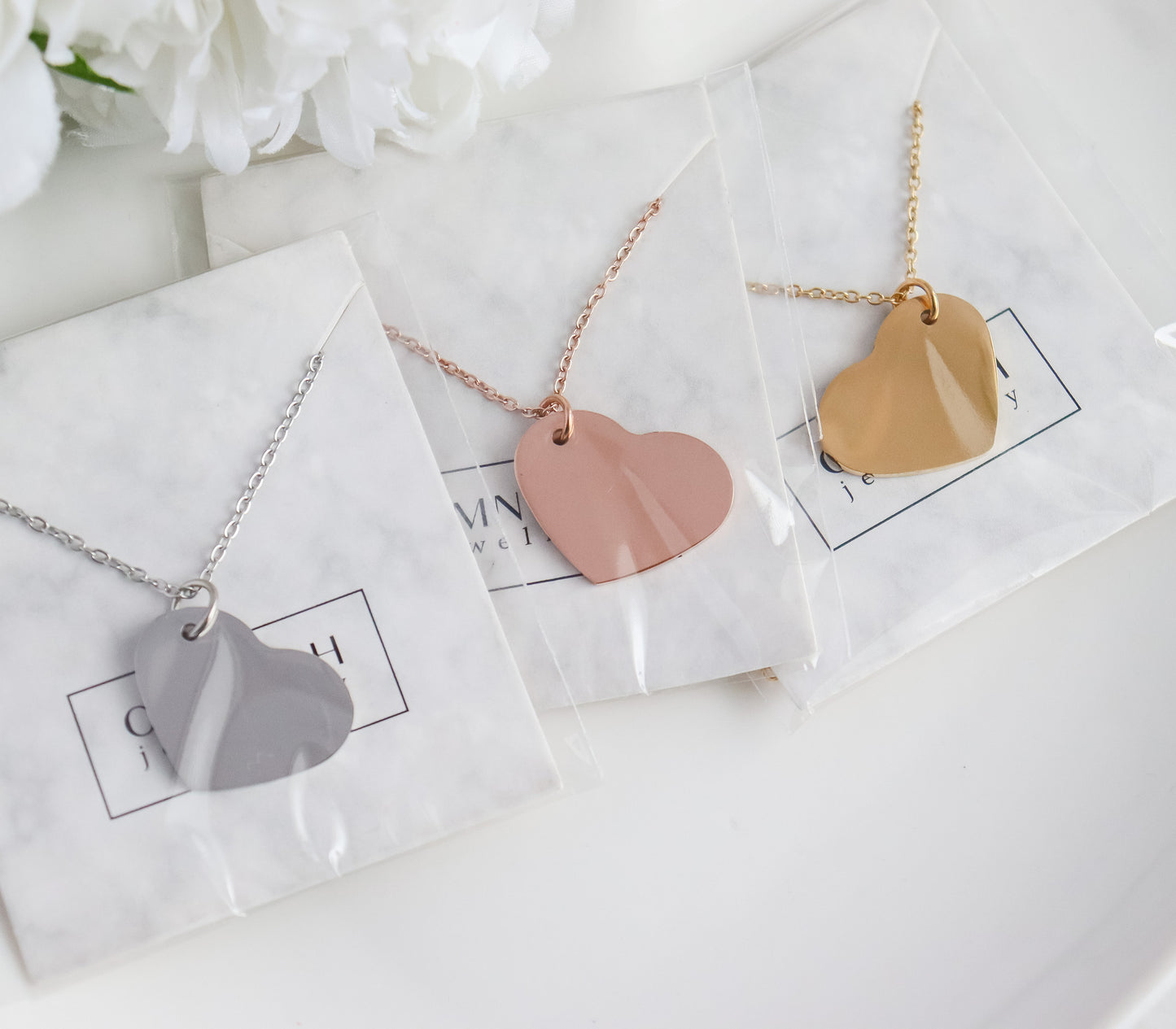 Customizable Heart Pendant Necklace