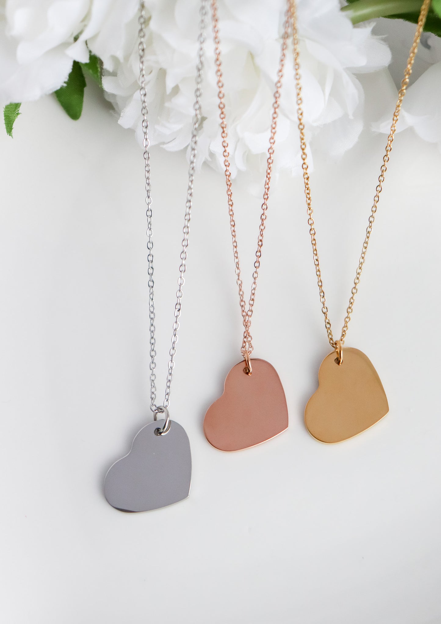 Customizable Heart Pendant Necklace