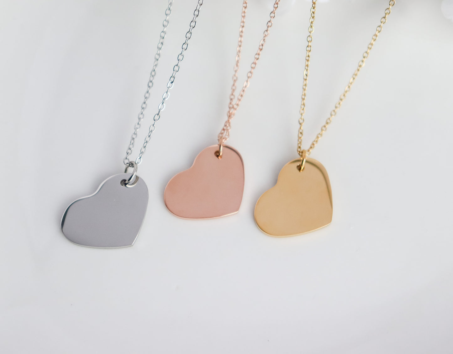 Customizable Heart Pendant Necklace