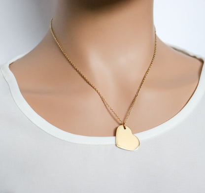 Customizable Heart Pendant Necklace