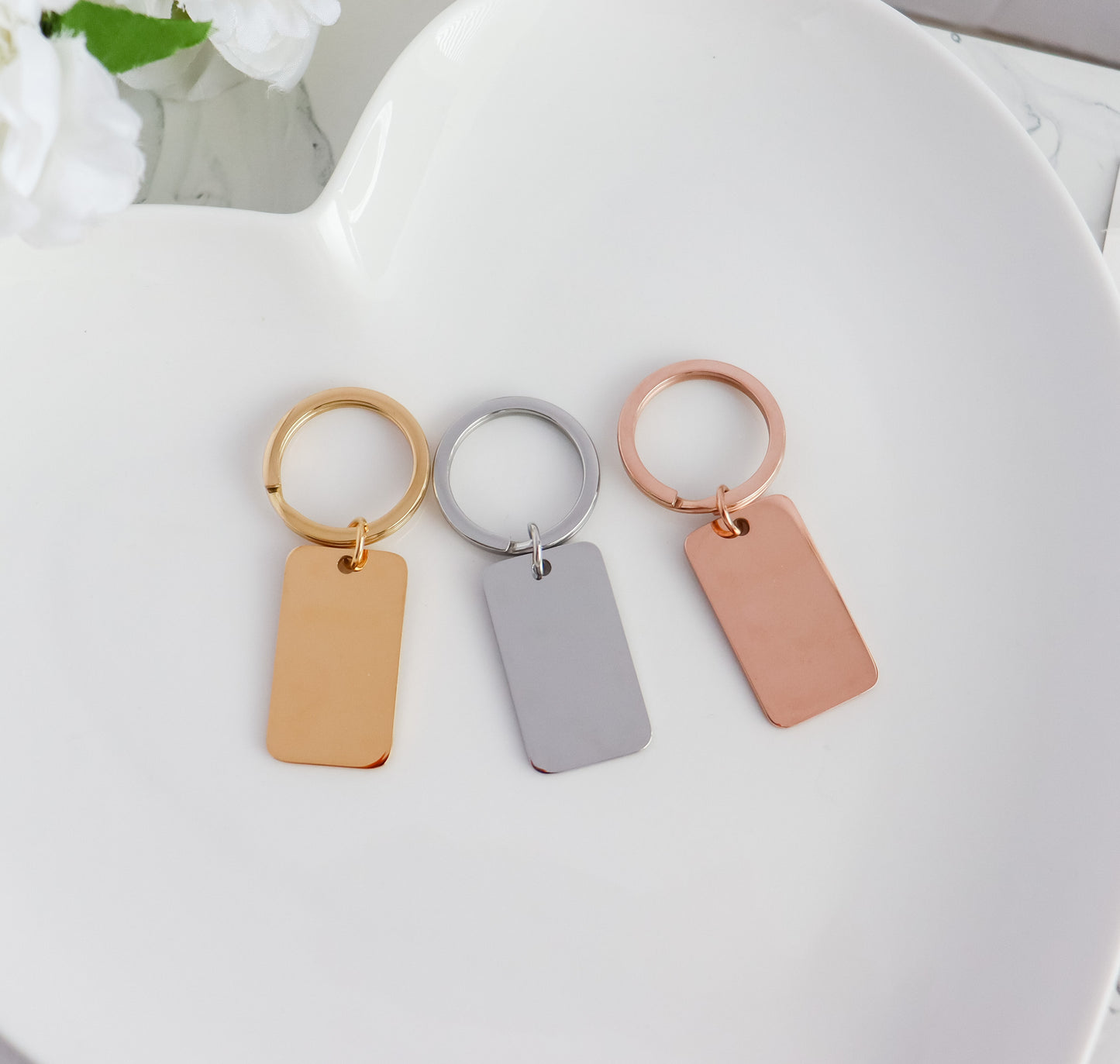 Customizable Tag Pendant Keychain