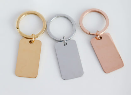 Customizable Tag Pendant Keychain