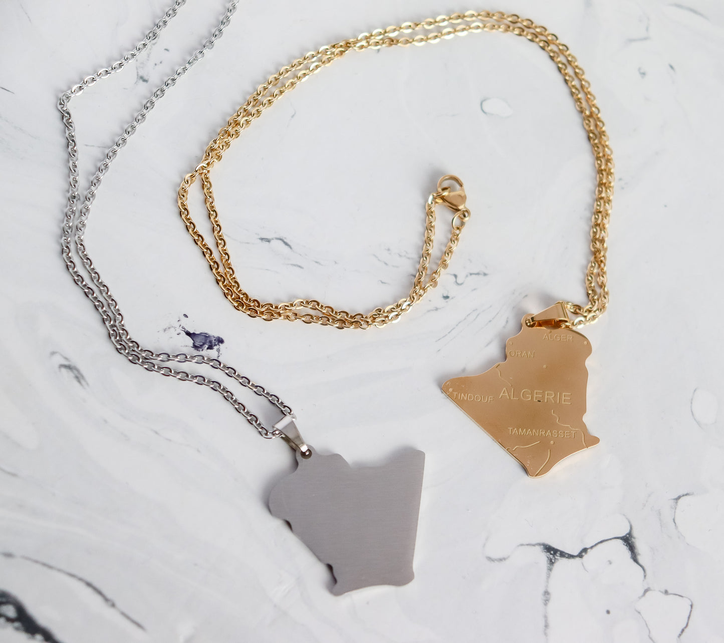 Algérie Map Necklace