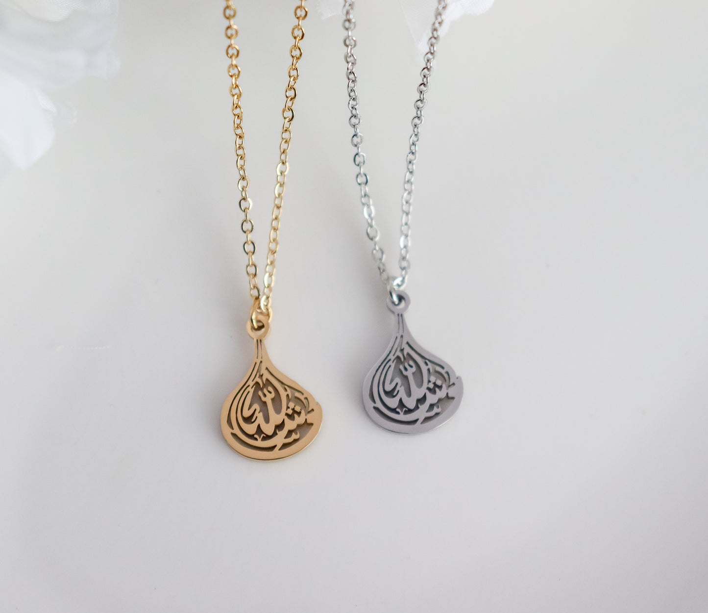 Teardrop Masha'Allah Necklace