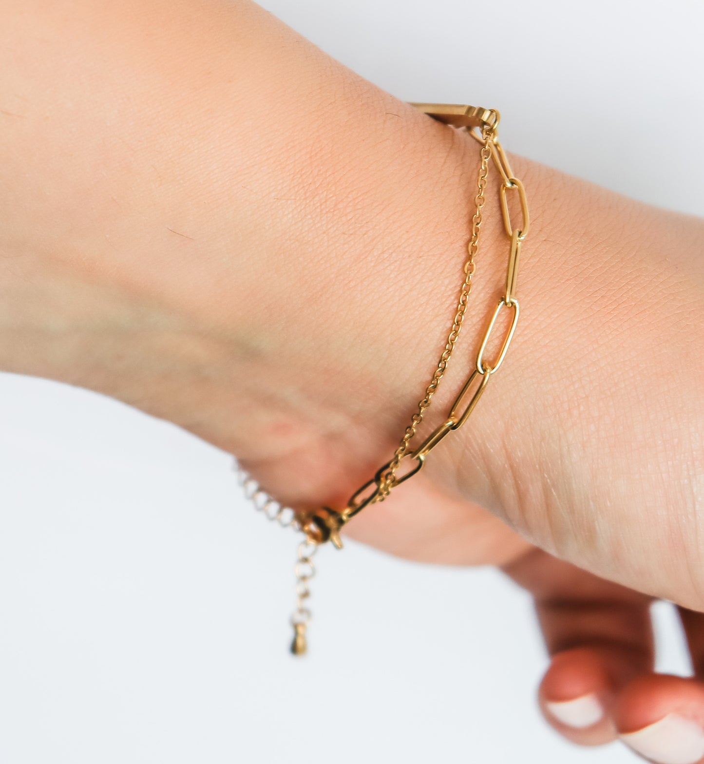 Good Luck Charm Double Chain Bracelet