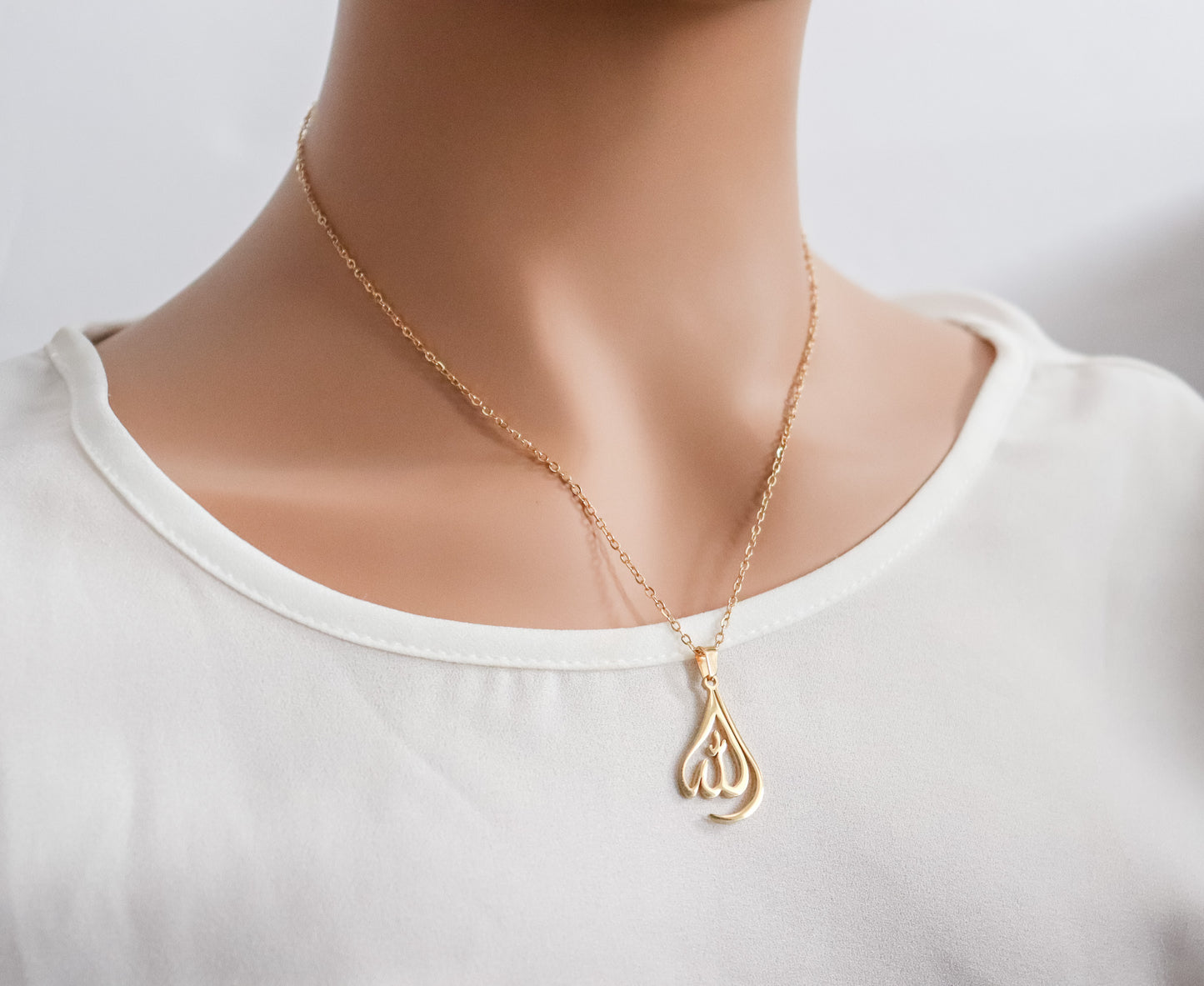 Calligraphy Allah Necklace