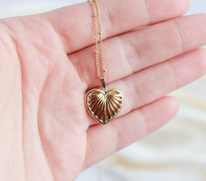 Cage Heart Necklace