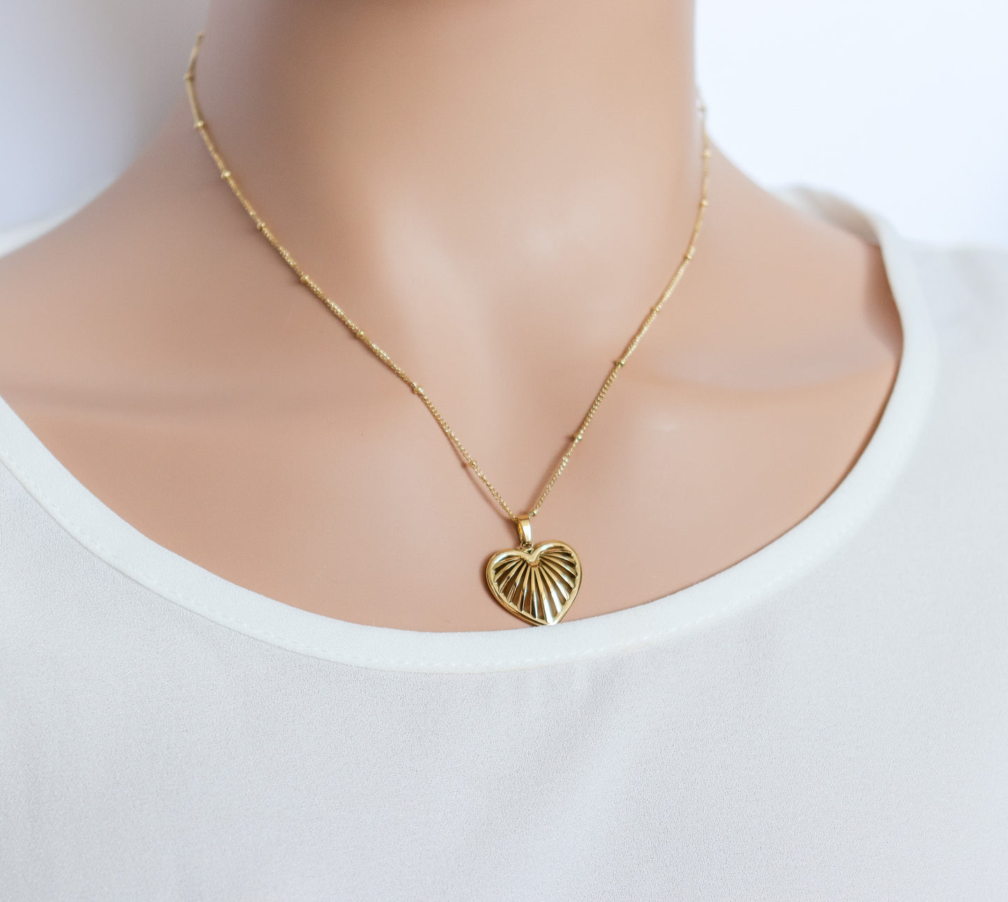 Cage Heart Necklace