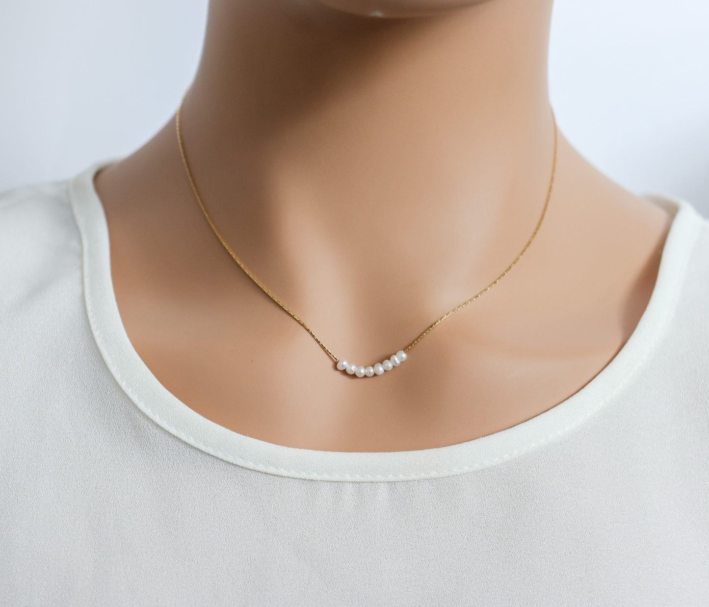 Mini Pearl Accent Necklace