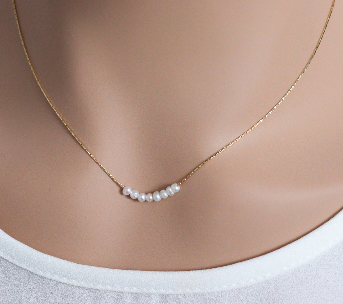 Mini Pearl Accent Necklace