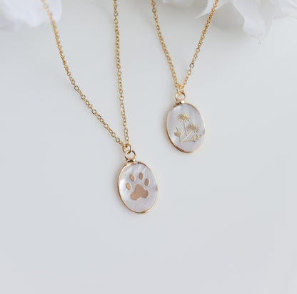 Oval Pearl Necklace