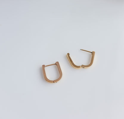 Small U Hoop Earring