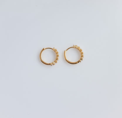 Small Stud Hoop Earring