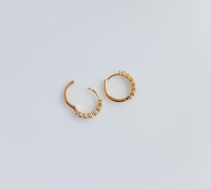 Small Stud Hoop Earring