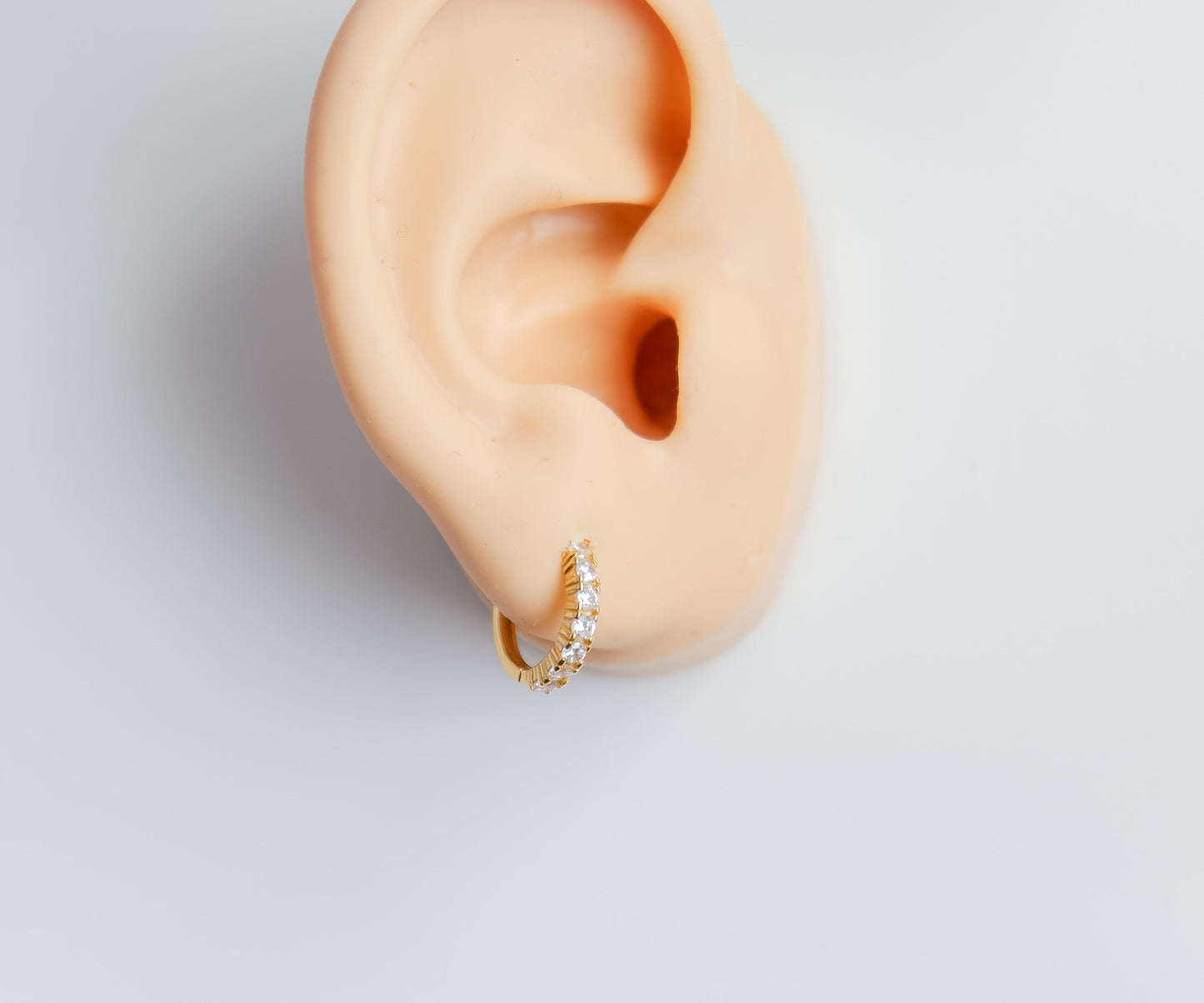 Small Stud Hoop Earring