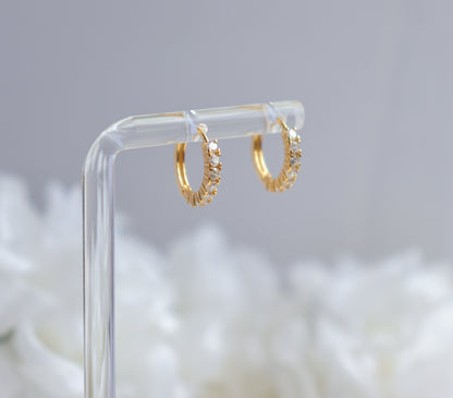 Small Stud Hoop Earring