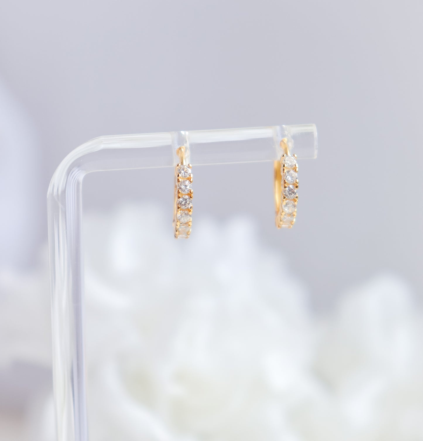 Small Stud Hoop Earring