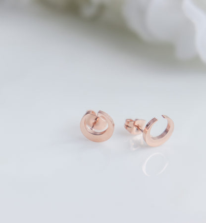 Crescent Stud Earrings