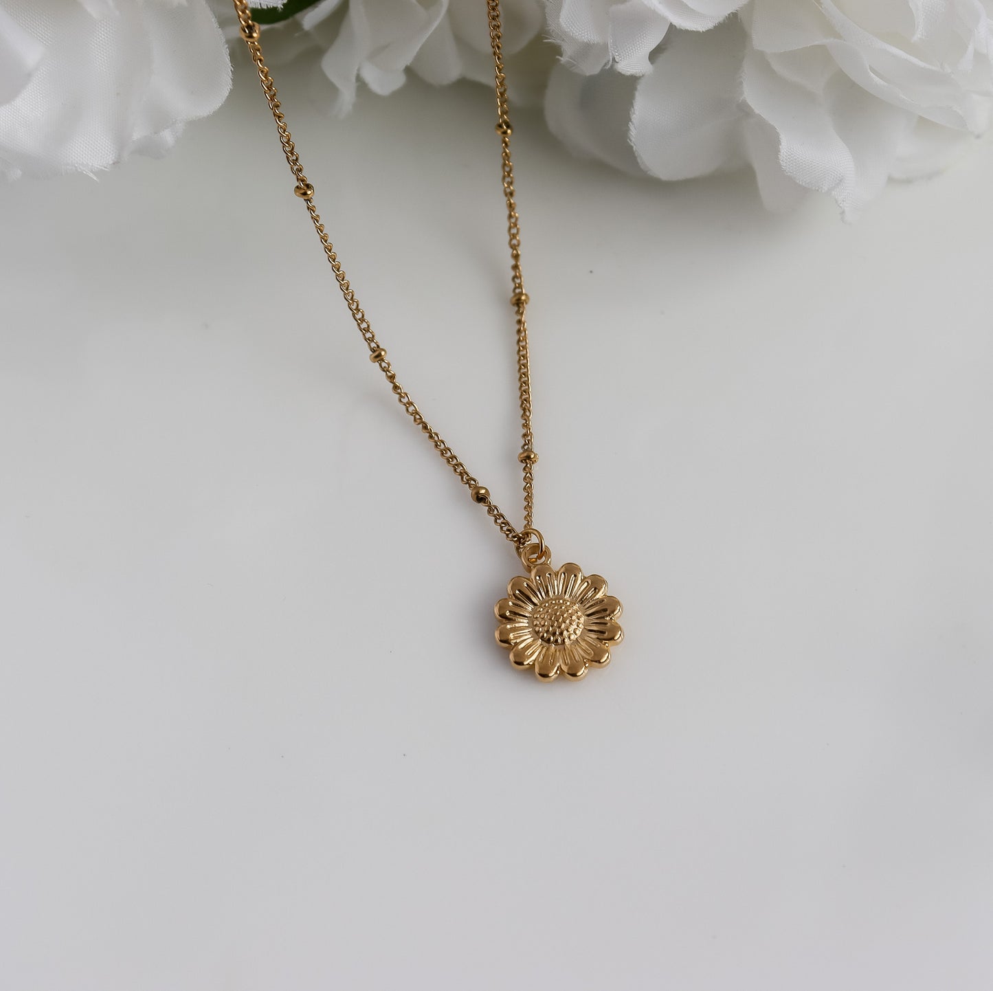 Sunflower Pendant Necklace