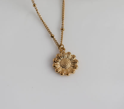 Sunflower Pendant Necklace