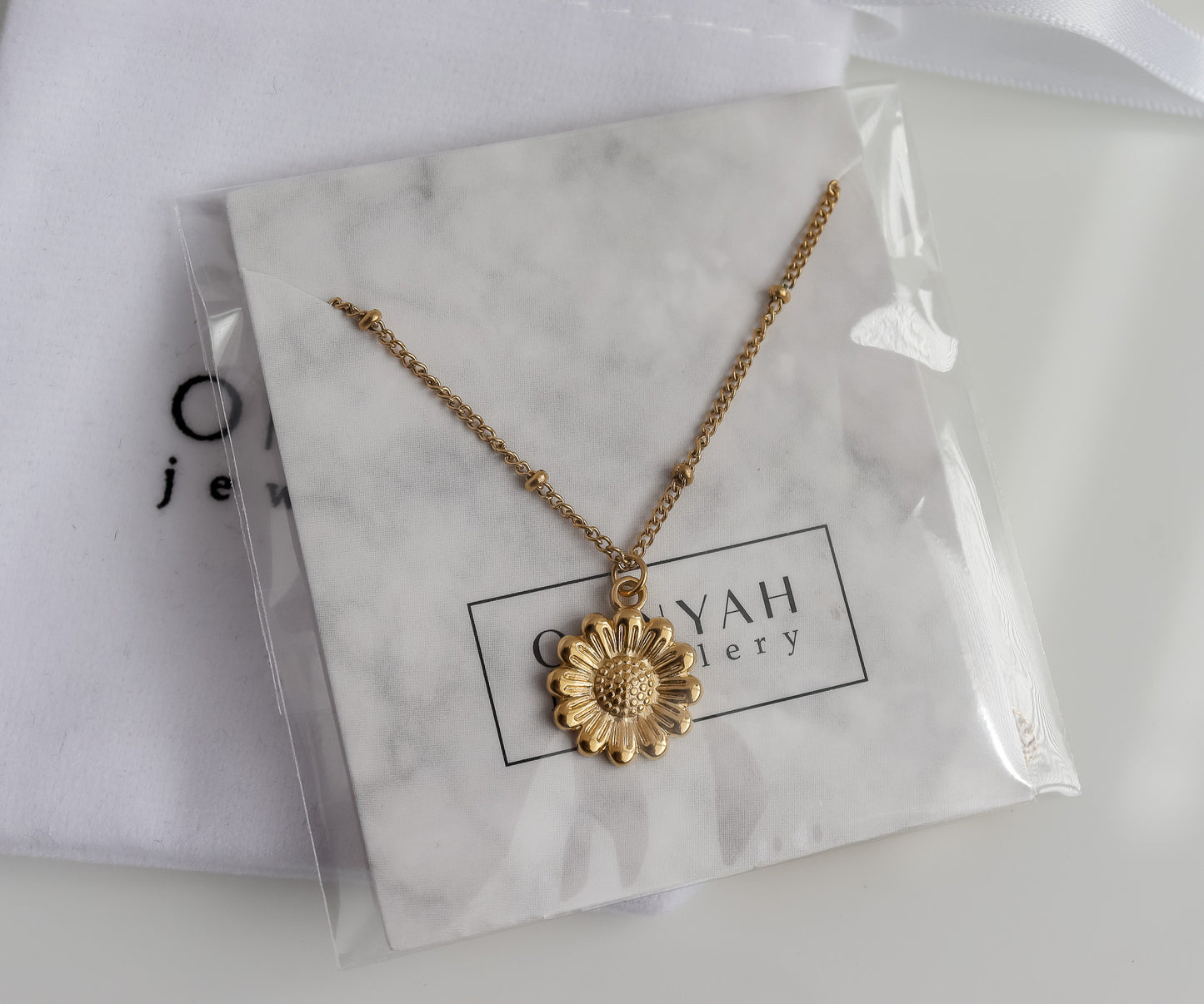 Sunflower Pendant Necklace