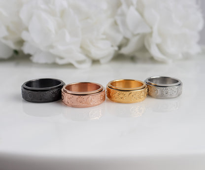 Moon Sun Fidget Spinner Ring