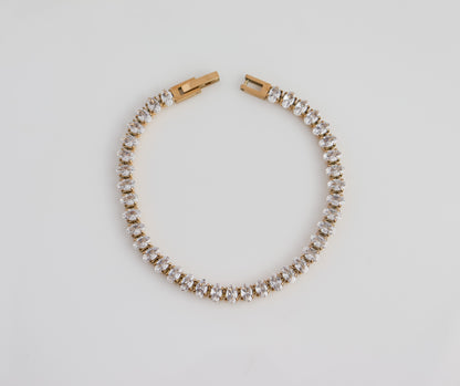 Oval Cut Gem Bracelet