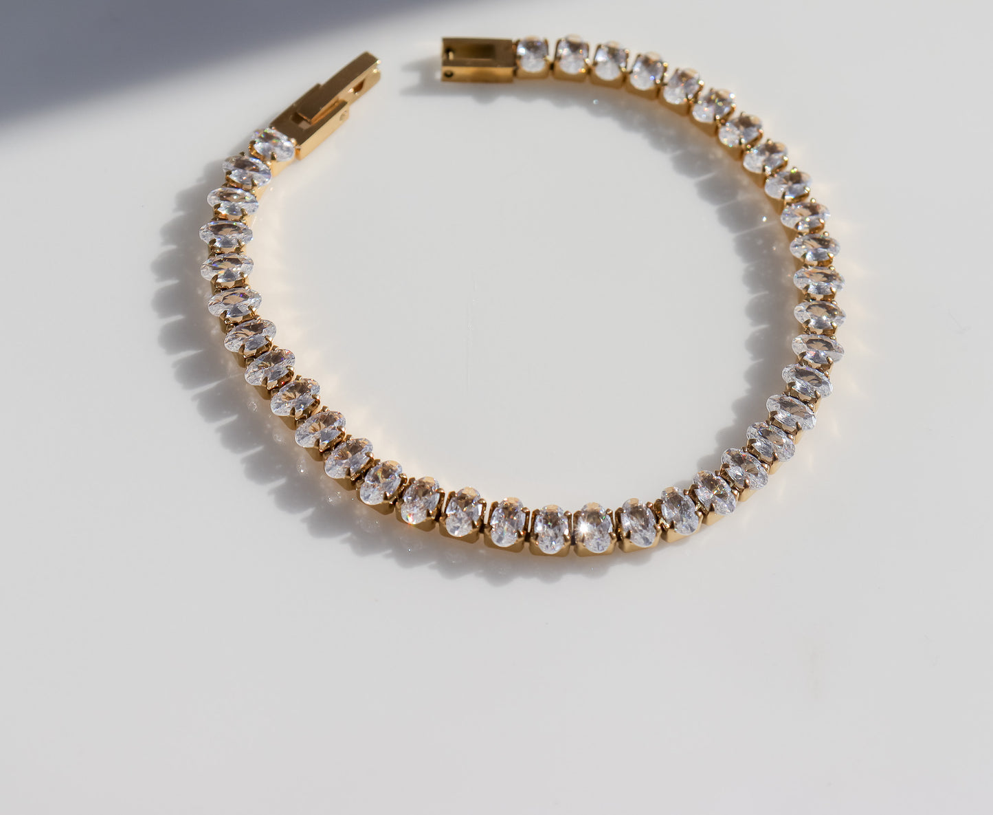 Oval Cut Gem Bracelet