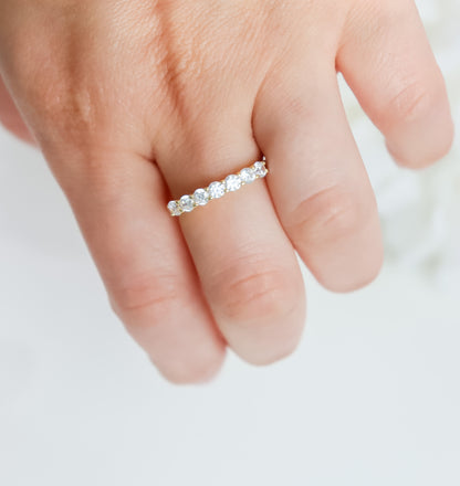 Half Eternity Round Cut Ring