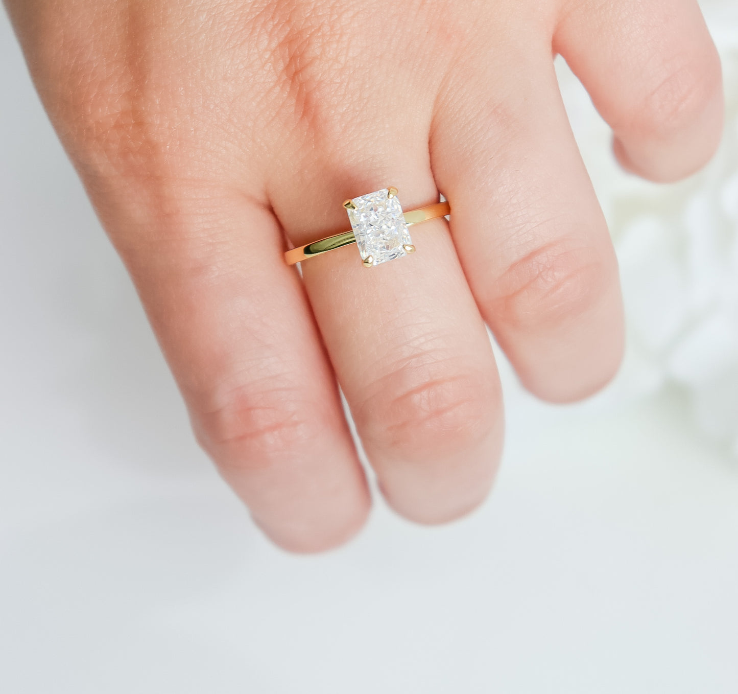 Emerald Cut Solitaire Ring