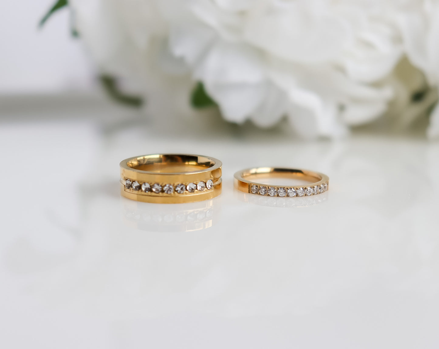 Half Eternity Studded Ring