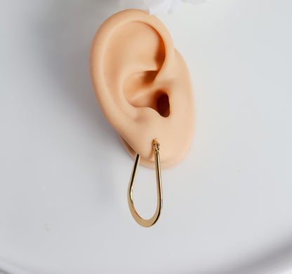 Large U Hoop Earring