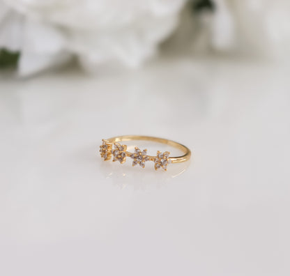 Jasmine Flower Resizable Ring