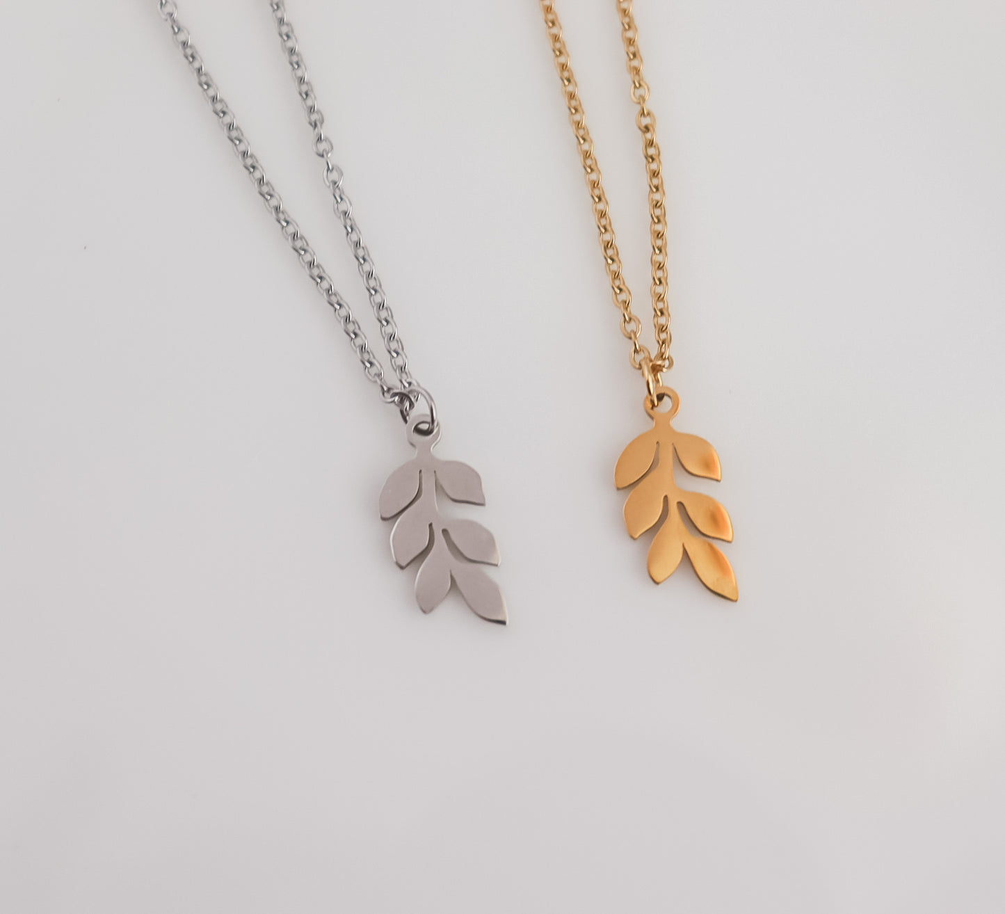 Olive Branch Pendant Necklace